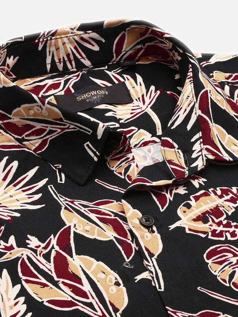 men short sleeved printed casual shirt - 21378757 - Standard Image - 6