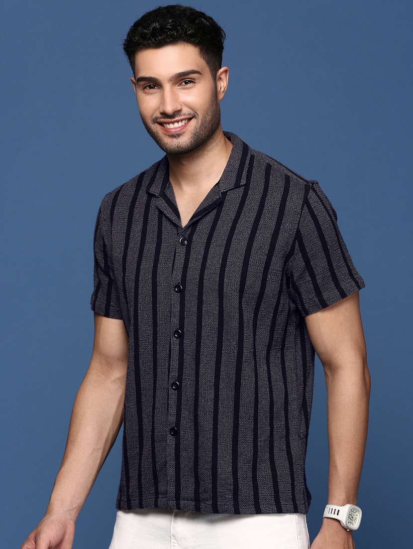men striped cotton casual shirt - 21378758 -  Standard Image - 1