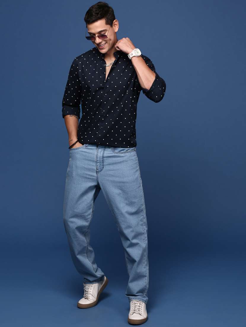 men long sleeved printed casual shirt - 21378762 -  Standard Image - 4