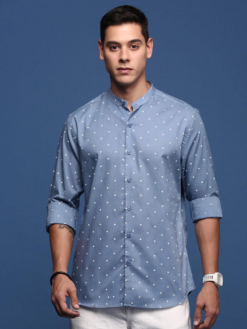 men long sleeved printed casual shirt - 21378764 -  Zoom Image - 0