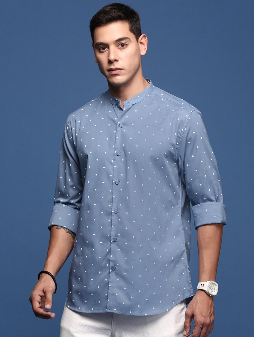 men long sleeved printed casual shirt - 21378764 -  Standard Image - 1