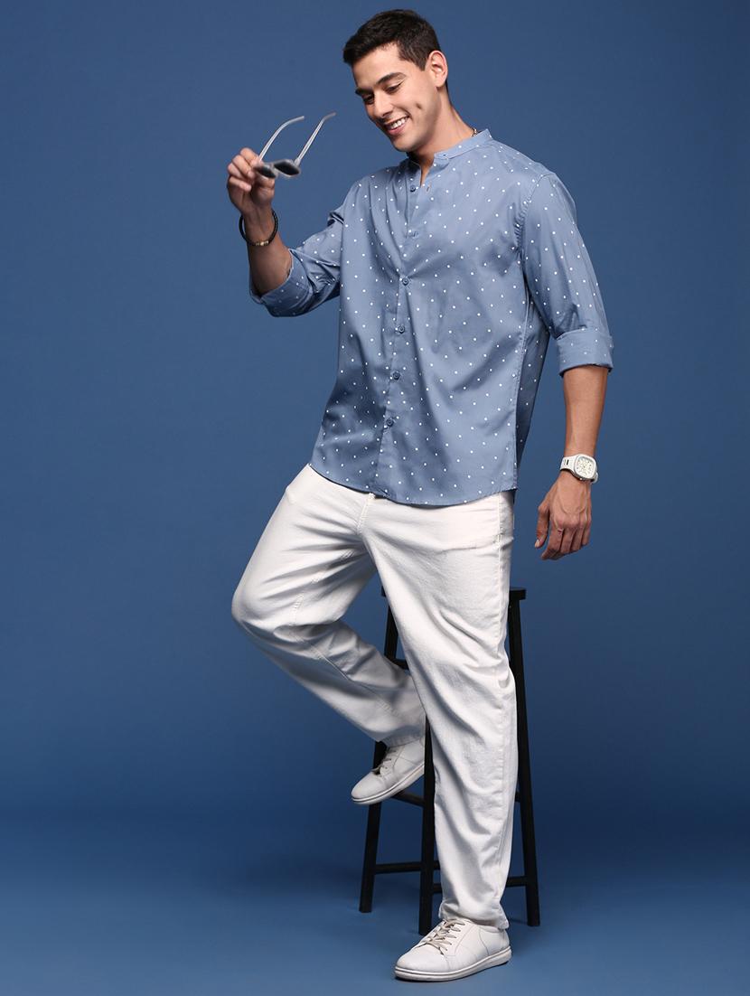 men long sleeved printed casual shirt - 21378764 - Standard Image - 4