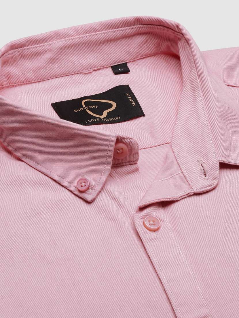 men long sleeved solid casual shirt - 21378808 -  Standard Image - 6