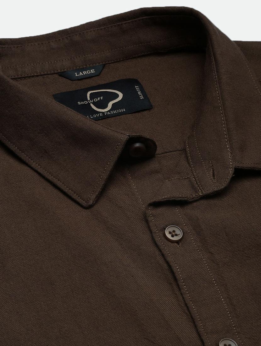 men solid cotton casual shirt - 21378821 - Standard Image - 6