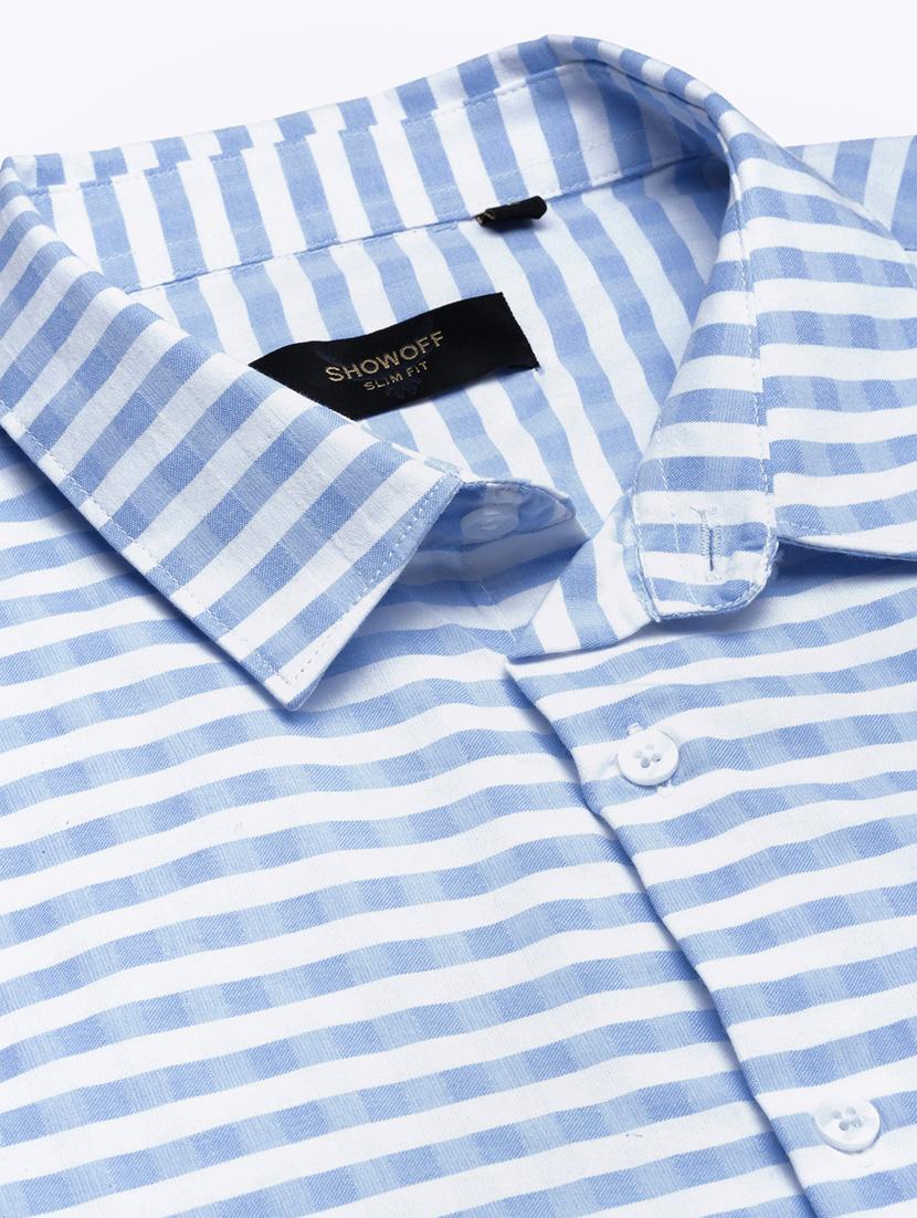 men long sleeved checkered casual shirt - 21378826 - Standard Image - 6