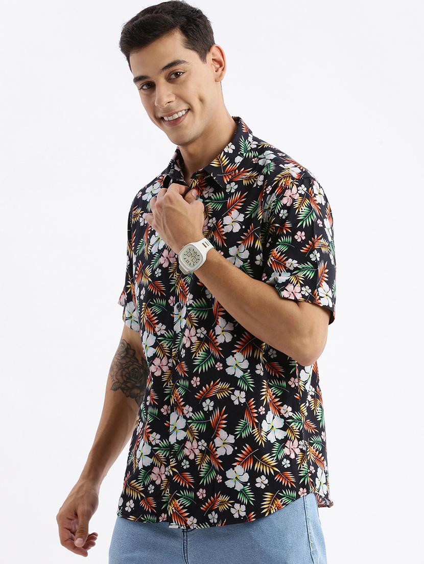 men short sleeved printed casual shirt - 21378839 -  Standard Image - 1