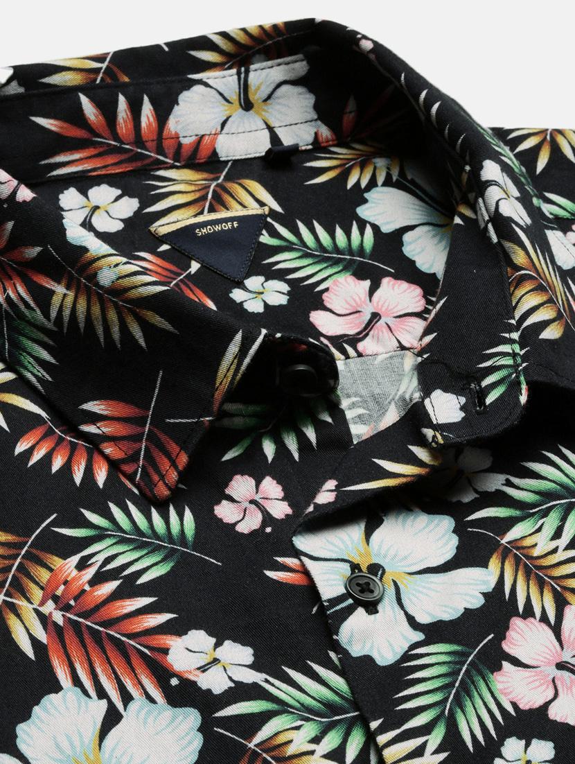 men short sleeved printed casual shirt - 21378839 - Standard Image - 4