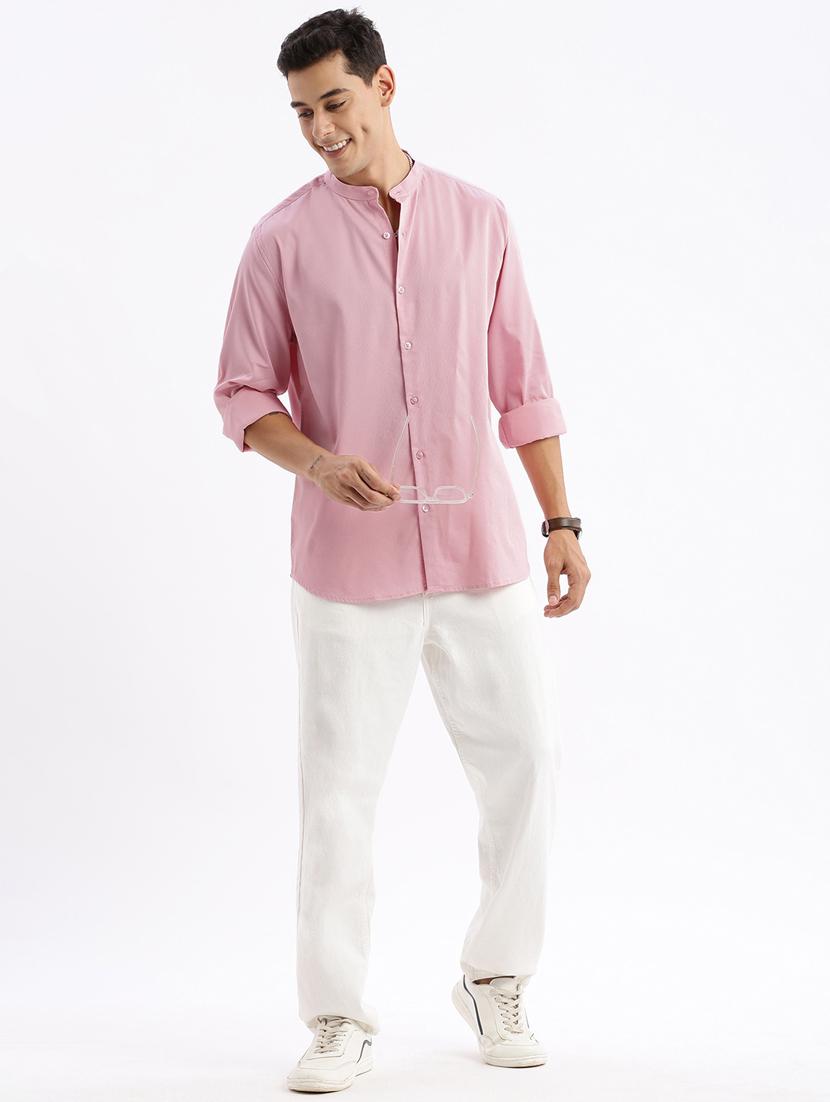 men solid cotton casual shirt - 21378866 - Standard Image - 4