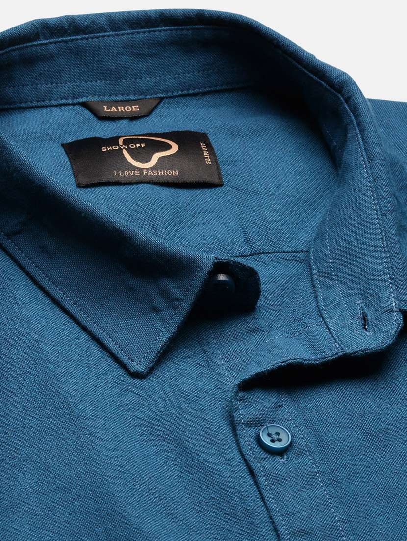 men solid cotton casual shirt - 21378868 -  Standard Image - 6