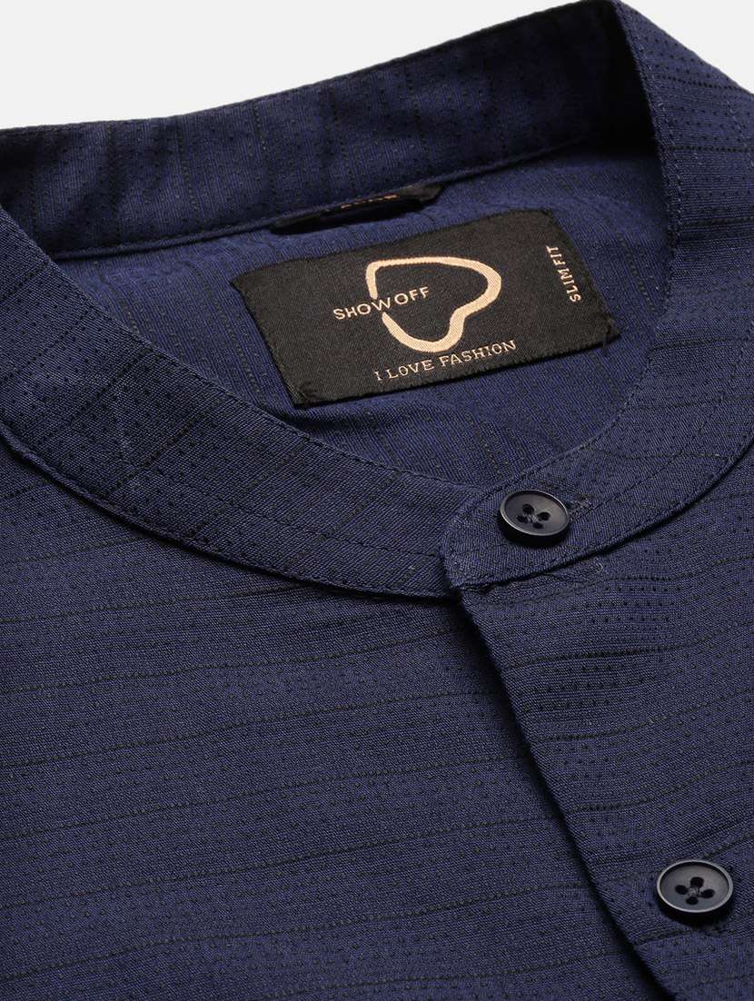 men long sleeved solid casual shirt - 21378872 - Standard Image - 6