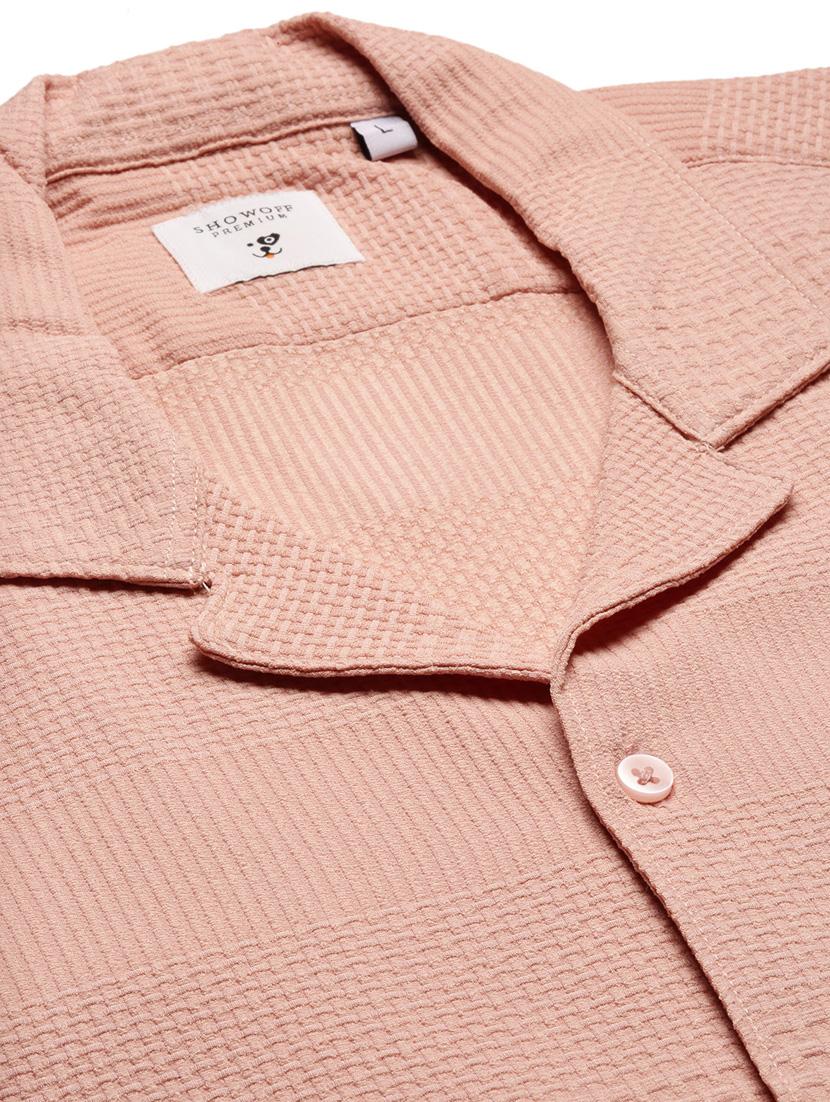 men short sleeved solid casual shirt - 21378890 - Standard Image - 6