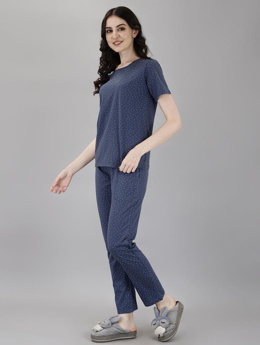 women printed pyjama nightwear set - 21380446 - Standard Image - 1