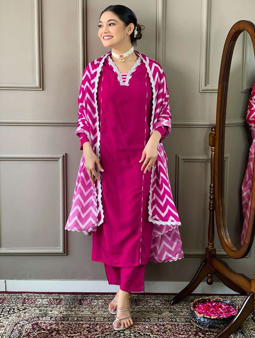 women kurta bottom set with dupatta - 21381116 - Standard Image - 1