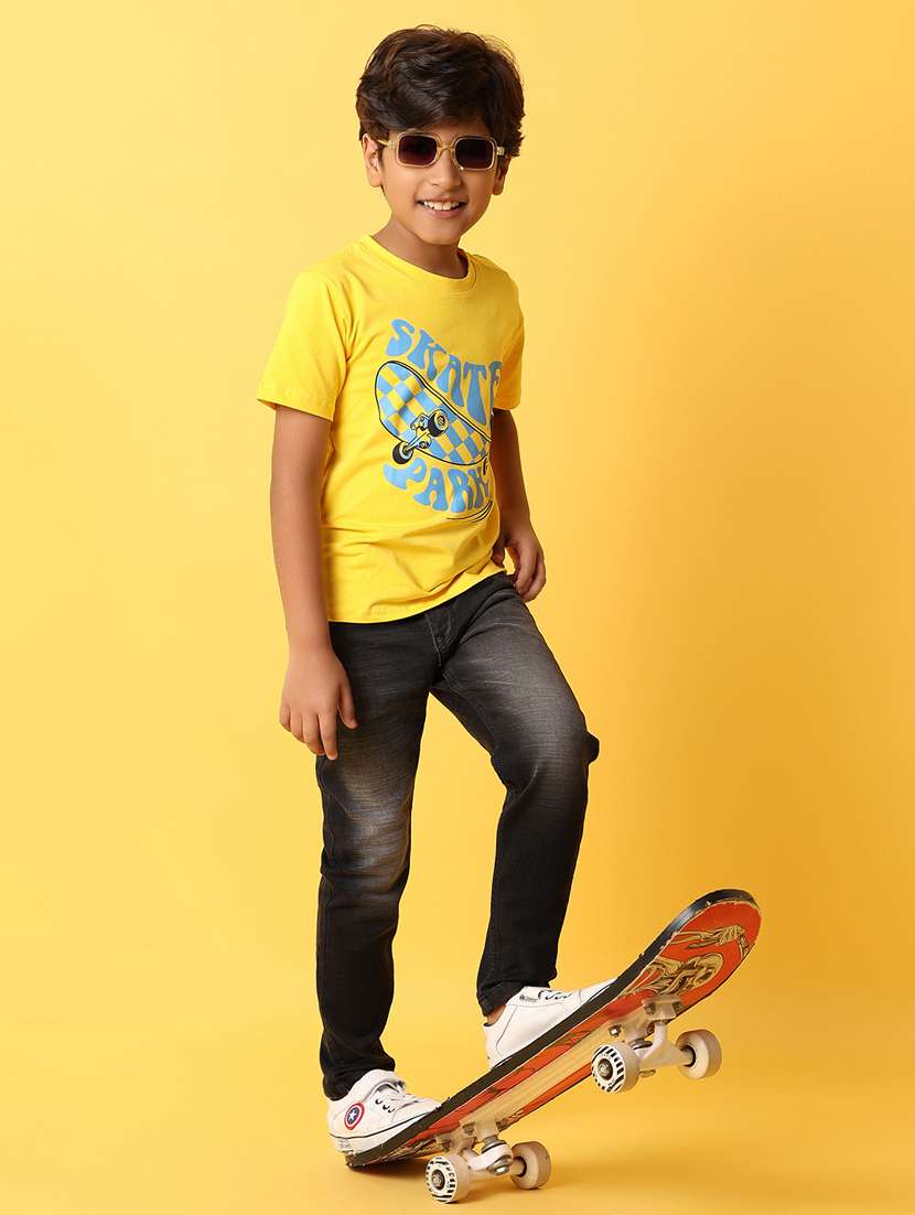 boys black plain jean - 21381870 -  Standard Image - 4