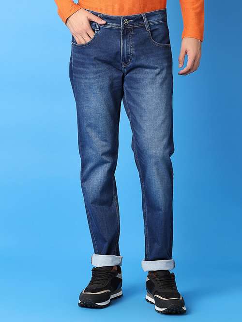 men mid rise plain jeans - 21382029 -  Standard Image - 0