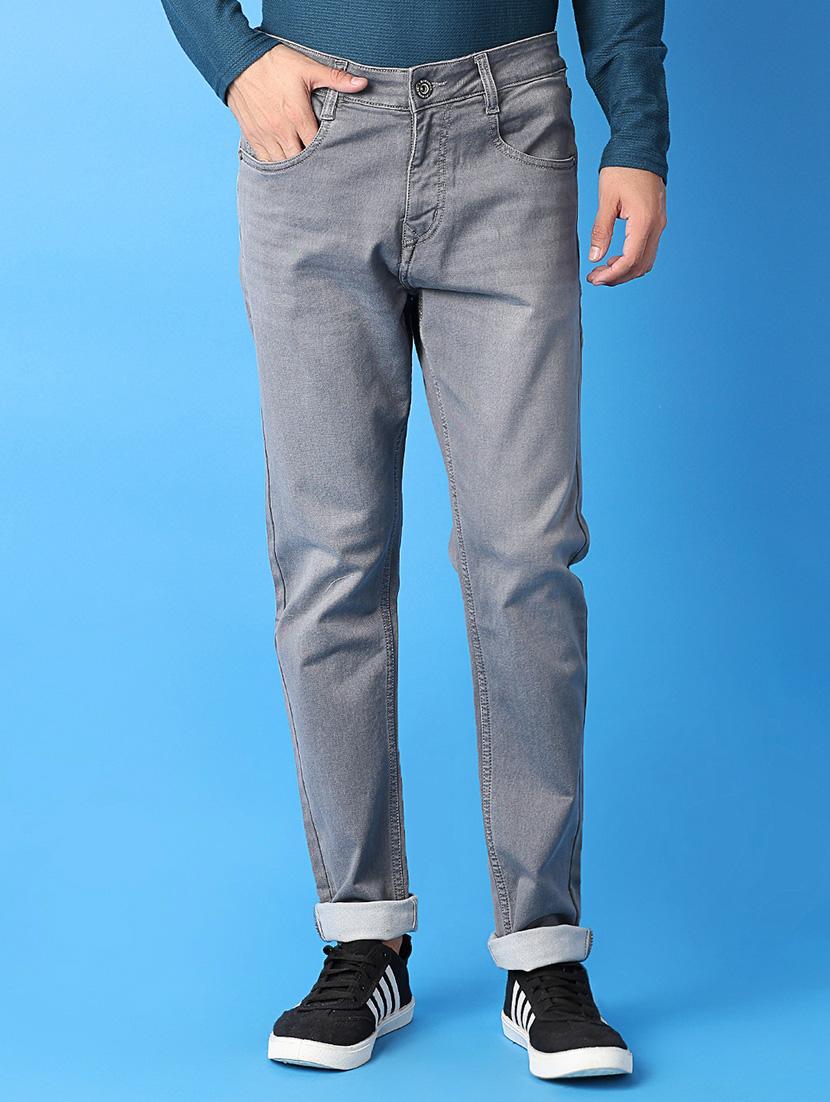 men mid rise plain jeans - 21382042 - Zoom Image - 0