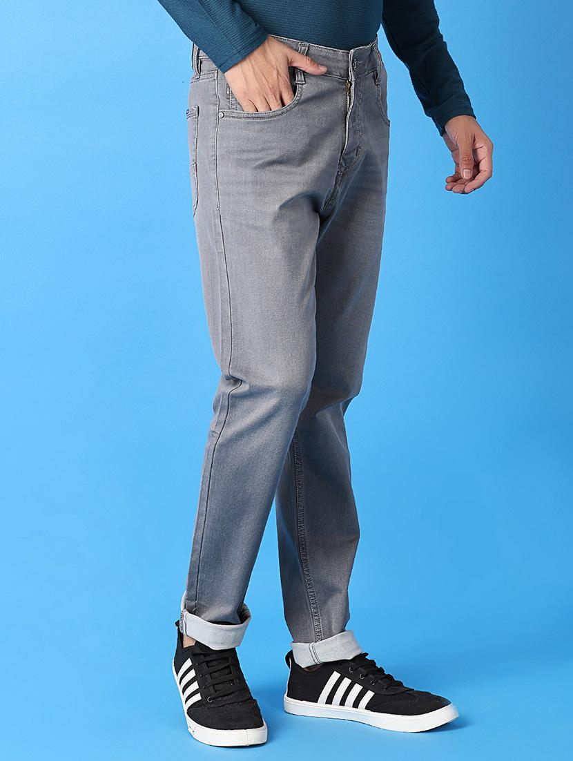men mid rise plain jeans - 21382042 - Standard Image - 1