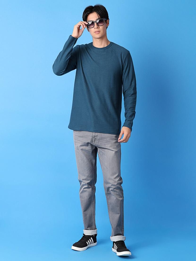 men mid rise plain jeans - 21382042 - Standard Image - 4