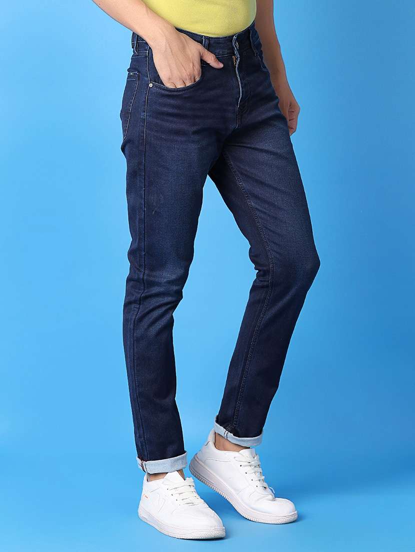 men mid rise plain jeans - 21382050 -  Standard Image - 1