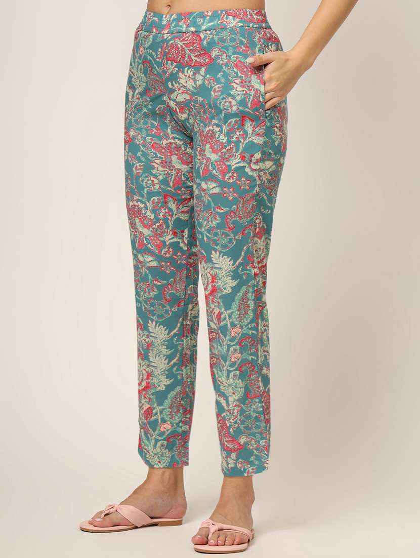 women printed pyjama nightwear set - 21382232 -  Standard Image - 4