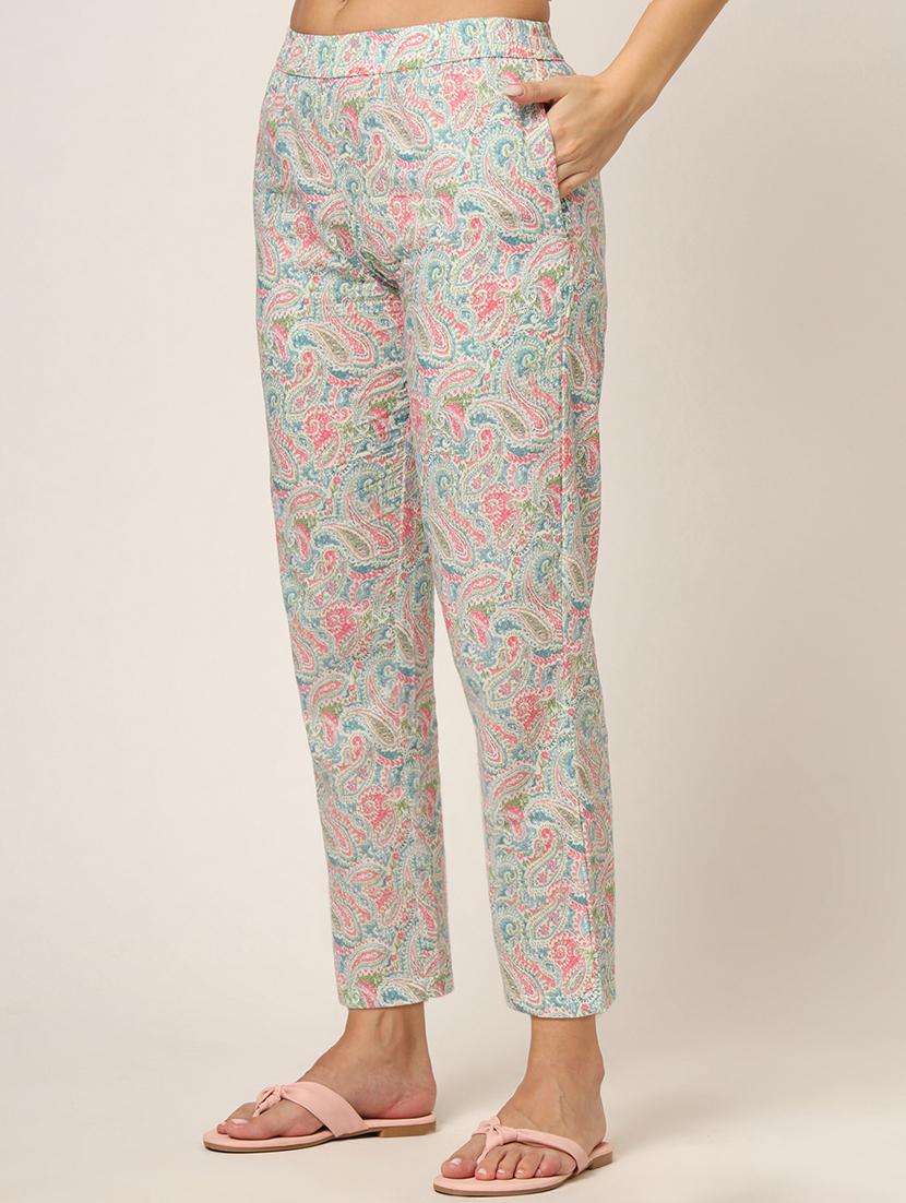 women printed pyjama nightwear set - 21382234 - Standard Image - 4