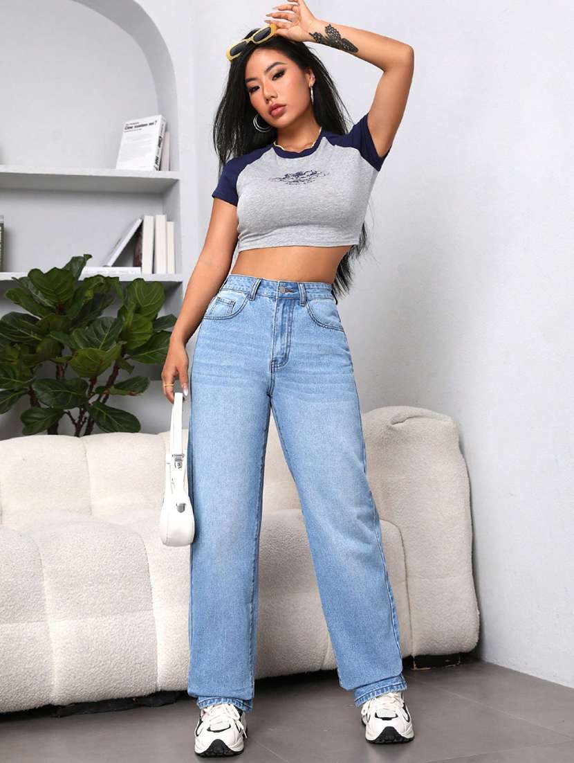 women light blue denim jean - 21382256 - Standard Image - 4