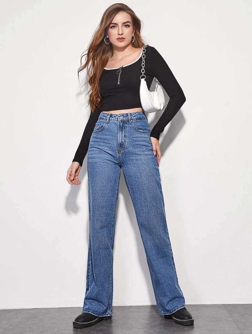 women blue denim jean - 21382257 - Standard Image - 4