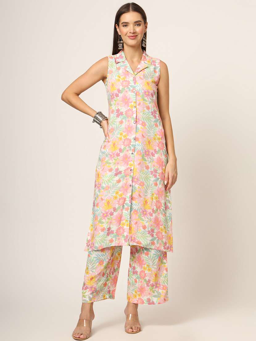 women floral printed kurta pant set