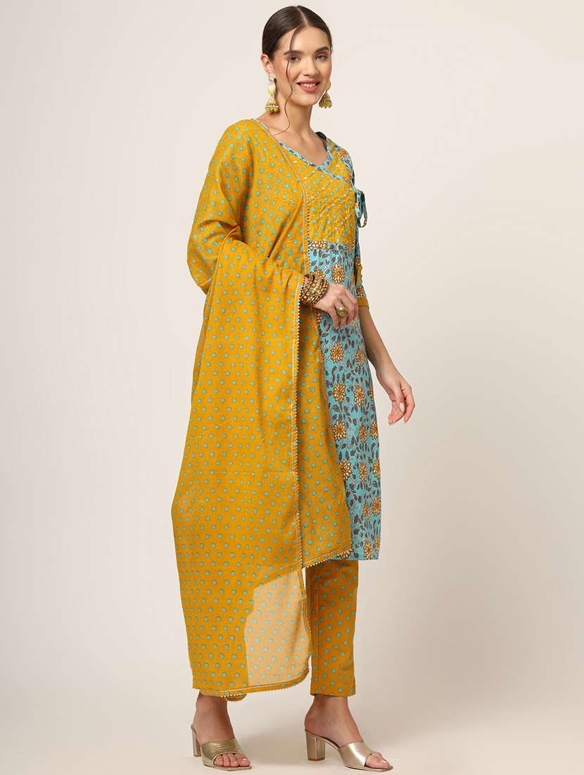 women floral printed kurta pant set with dupatta - 21382409 -  Standard Image - 1
