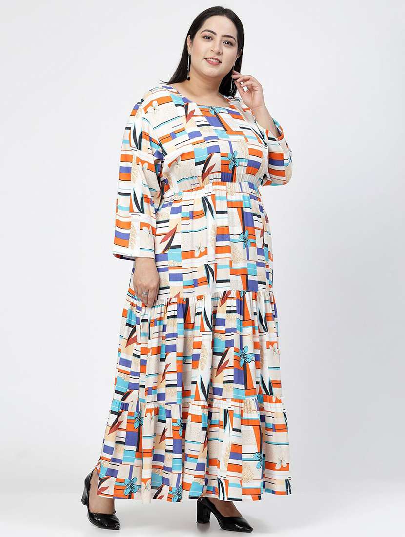 women white a-line plus dress - 21382514 -  Standard Image - 1