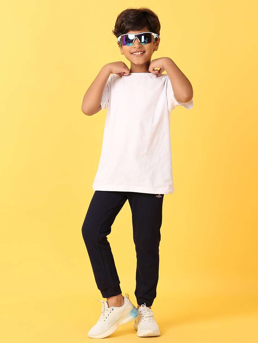 navy blue cotton casual jogger - 21382766 - Standard Image - 4
