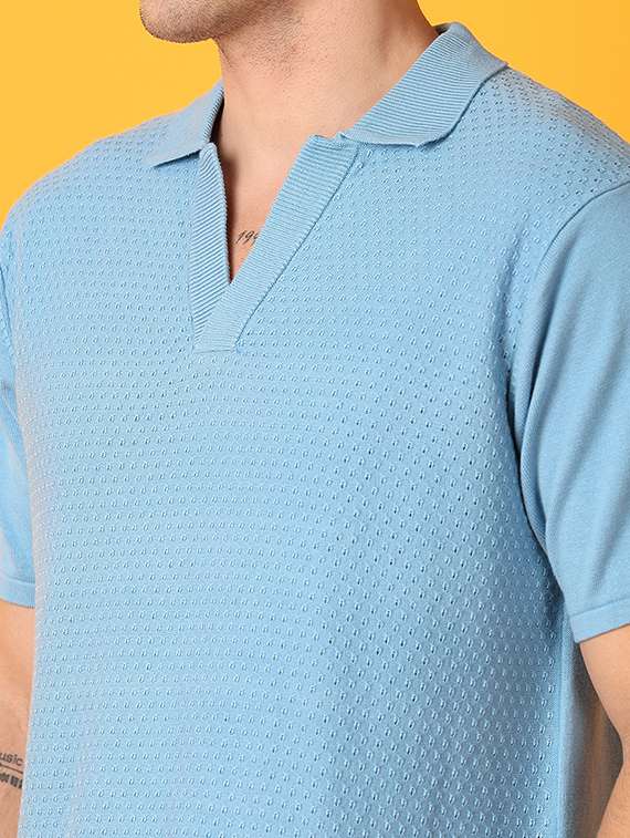 men solid short sleeves polo t-shirt - 21382777 -  Standard Image - 4