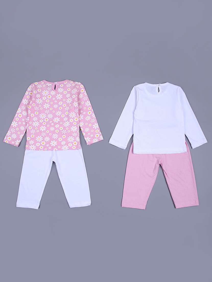 girls pack of 2 printed full length set - 21382790 - Standard Image - 1
