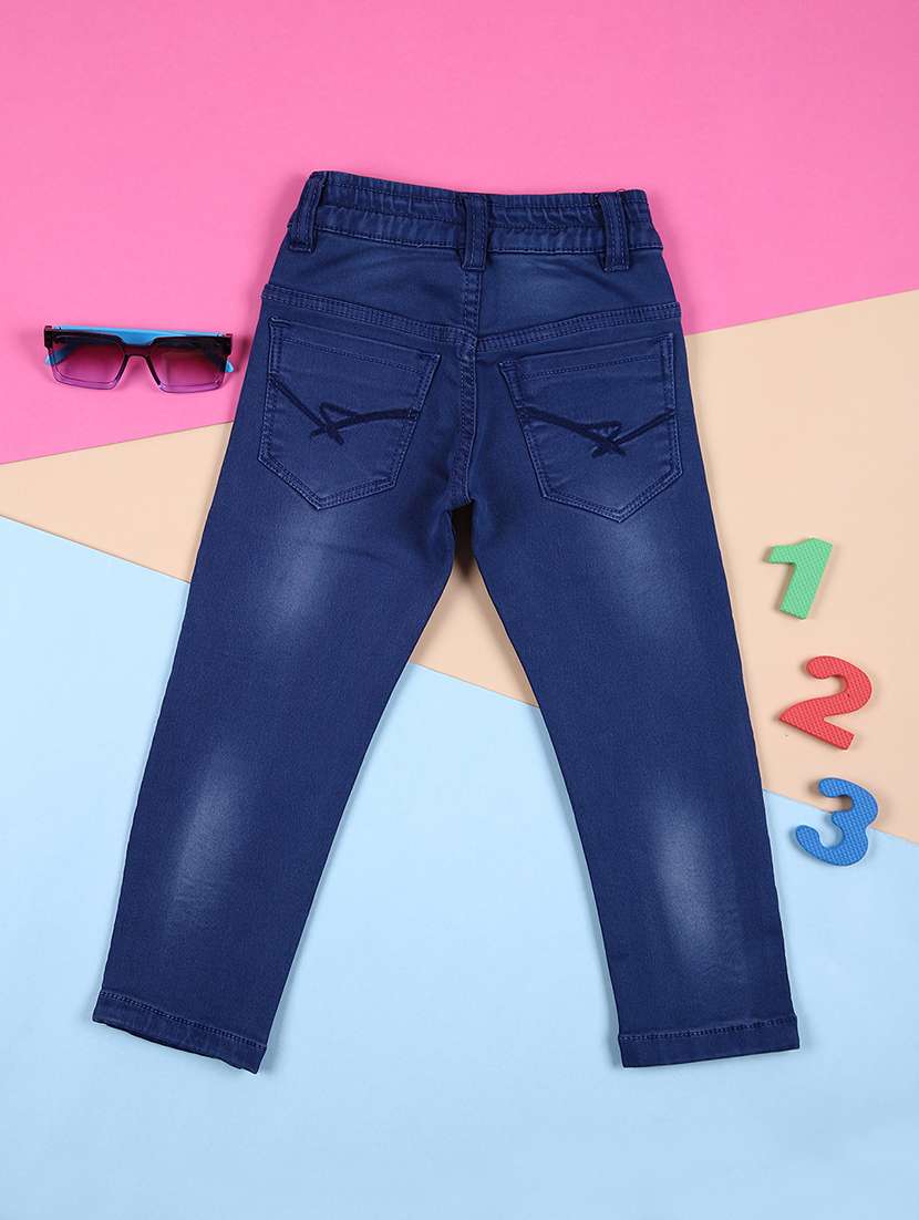 boys mid rise plain jeans - 21382806 -  Standard Image - 1