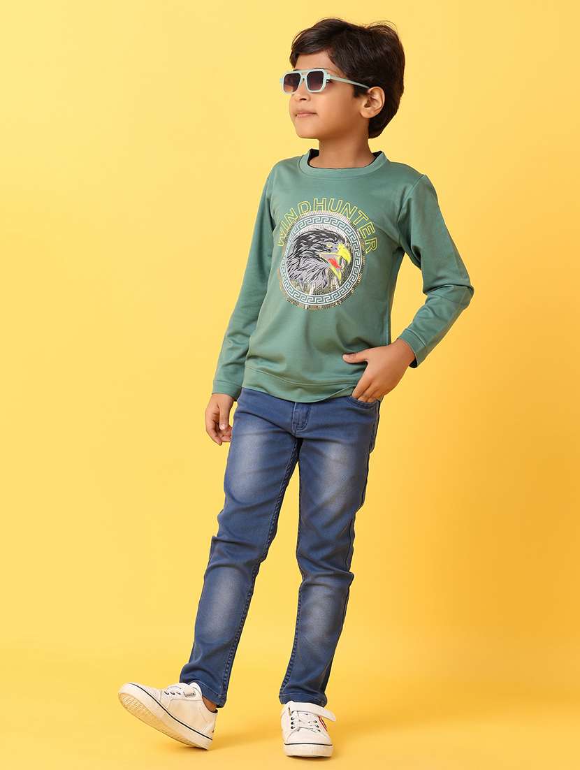 boys blue plain jean - 21382807 -  Standard Image - 4