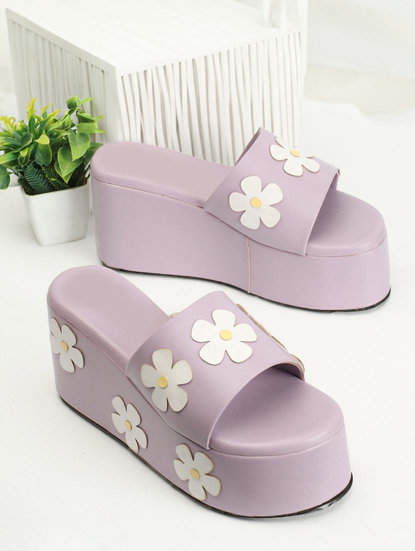 women lavender slip on wedges - 21383035 -  Zoom Image - 0