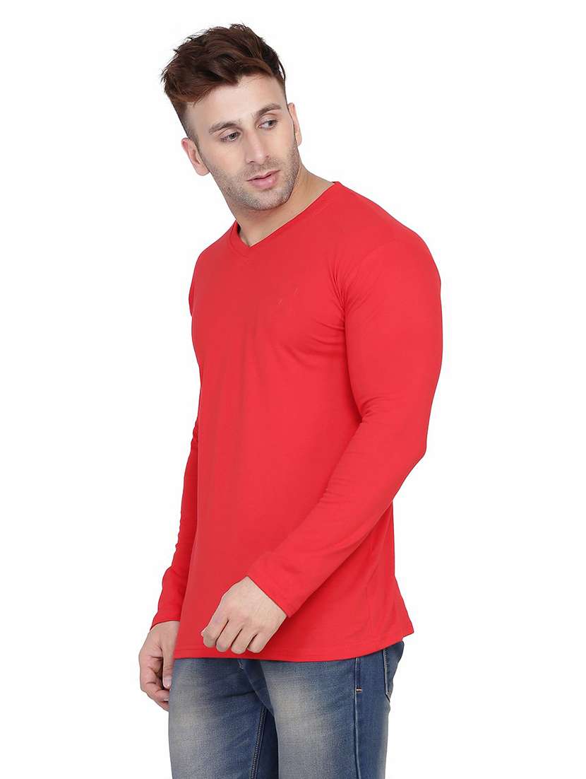 men long sleeved solid t-shirt - 21383648 -  Standard Image - 1