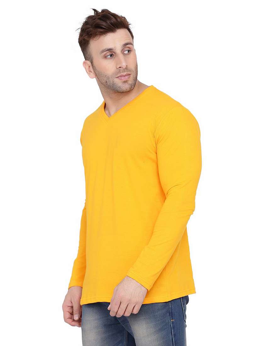men long sleeved solid t-shirt - 21383651 -  Standard Image - 1
