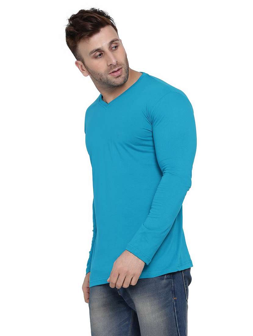 men long sleeved solid t-shirt - 21383656 -  Standard Image - 1