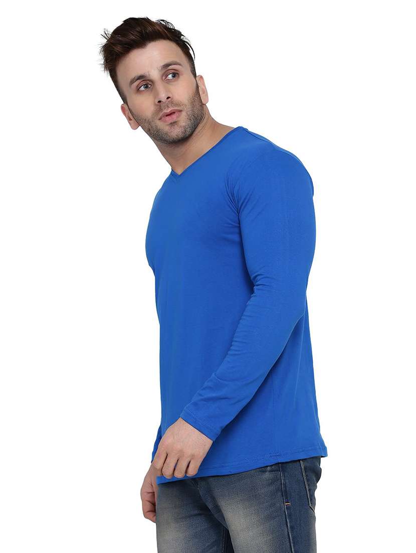 men long sleeved solid t-shirt - 21383662 -  Standard Image - 1