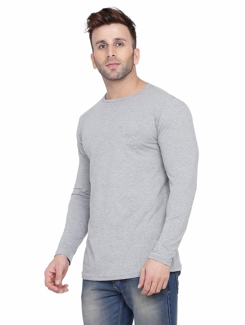 men long sleeved solid t-shirt - 21383669 -  Standard Image - 1