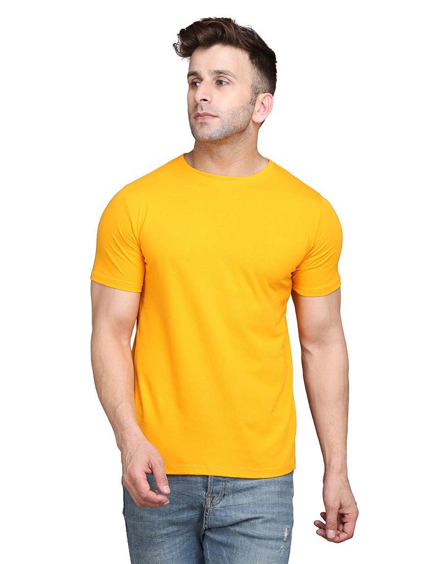 men short sleeved solid t-shirt