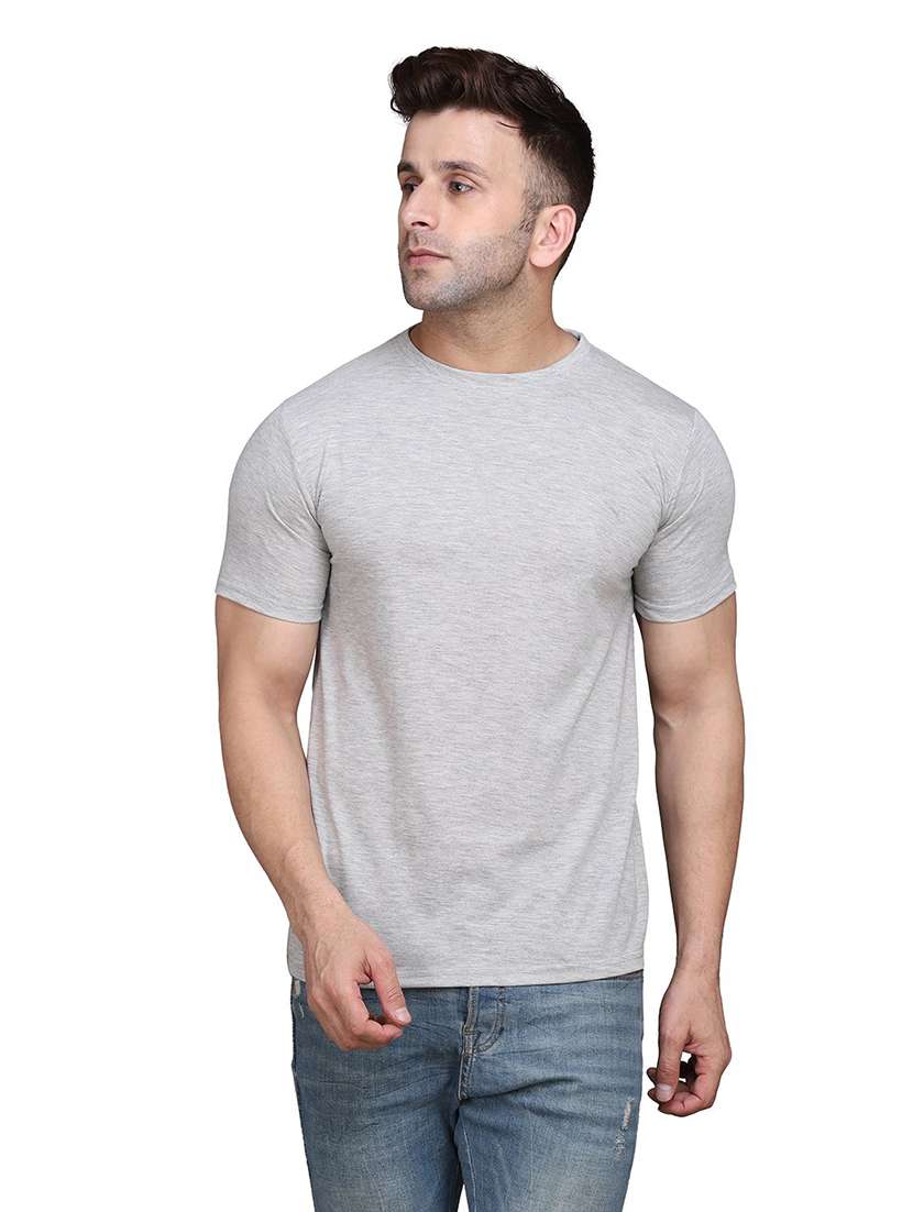 men short sleeved solid t-shirt