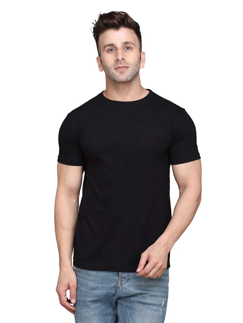 men short sleeved solid t-shirt