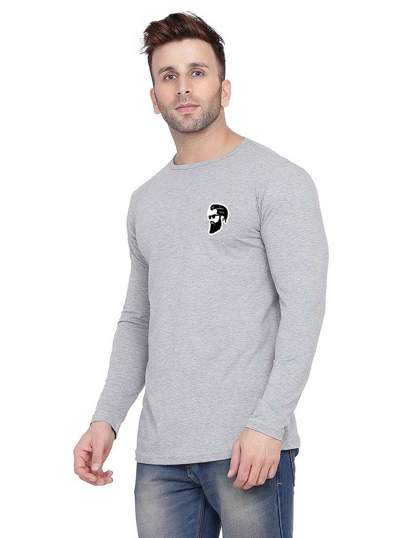 men placement print long sleeve t-shirt - 21383895 -  Standard Image - 1