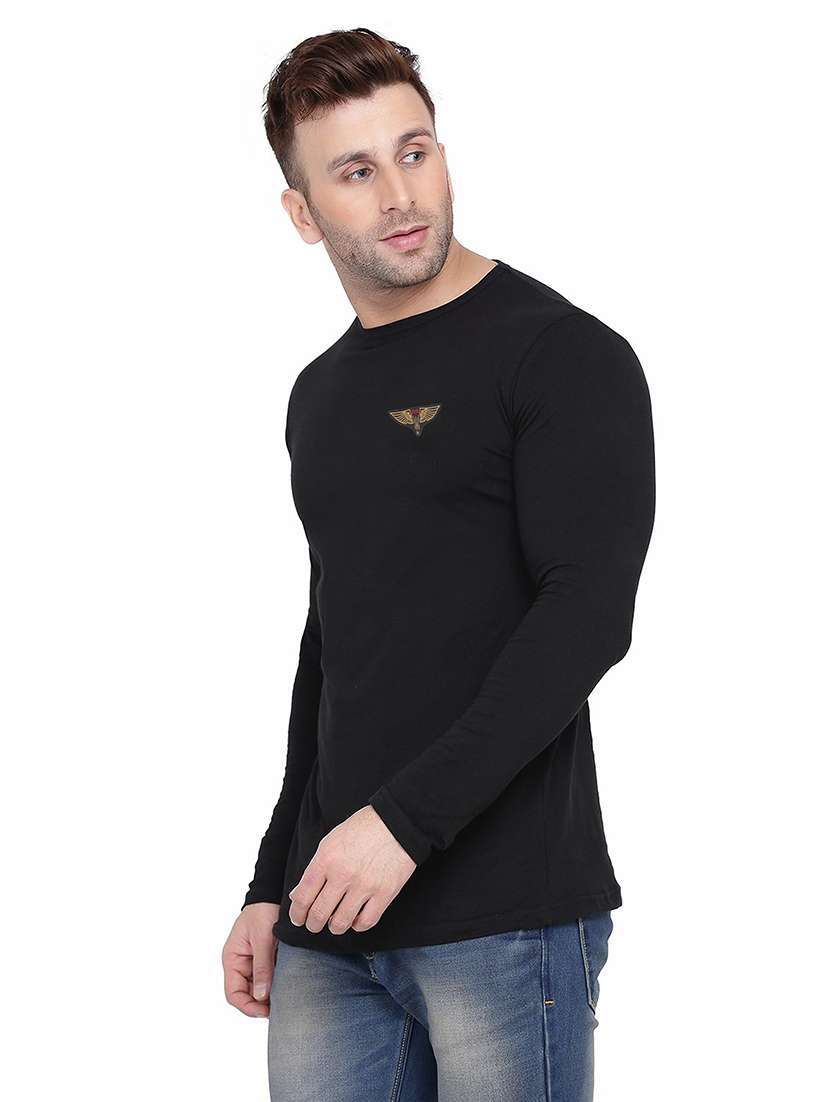 Men Placement Print Long Sleeve T-shirt - 21383919 -  Standard Image - 1
