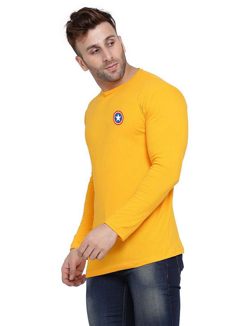 men placement print long sleeve t-shirt - 21383934 -  Standard Image - 1