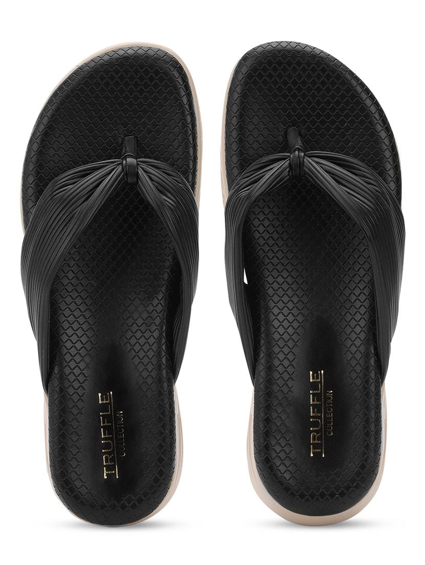 women black slip on sandal - 21384938 - Standard Image - 4