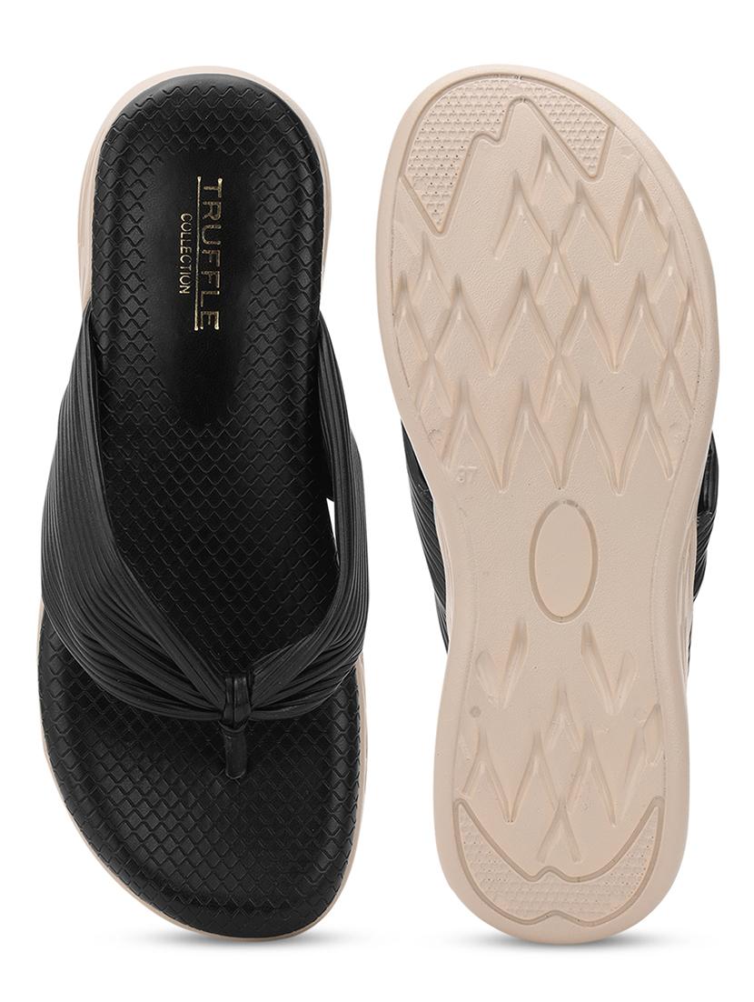 women black slip on sandal - 21384938 - Standard Image - 6