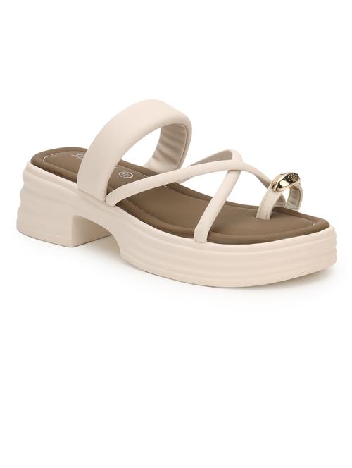 women beige toe separator sandal - 21384951 -  Standard Image - 0